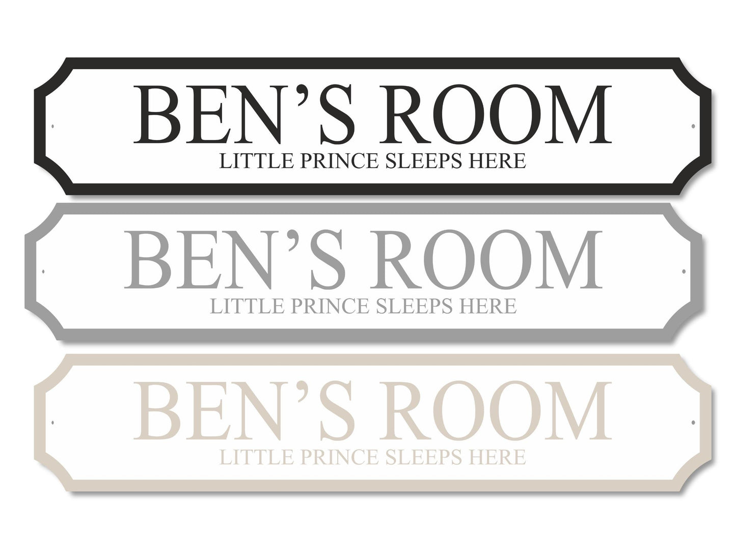 Personalised Princess/Prince Sleeps Here | Acrylic Street Sign