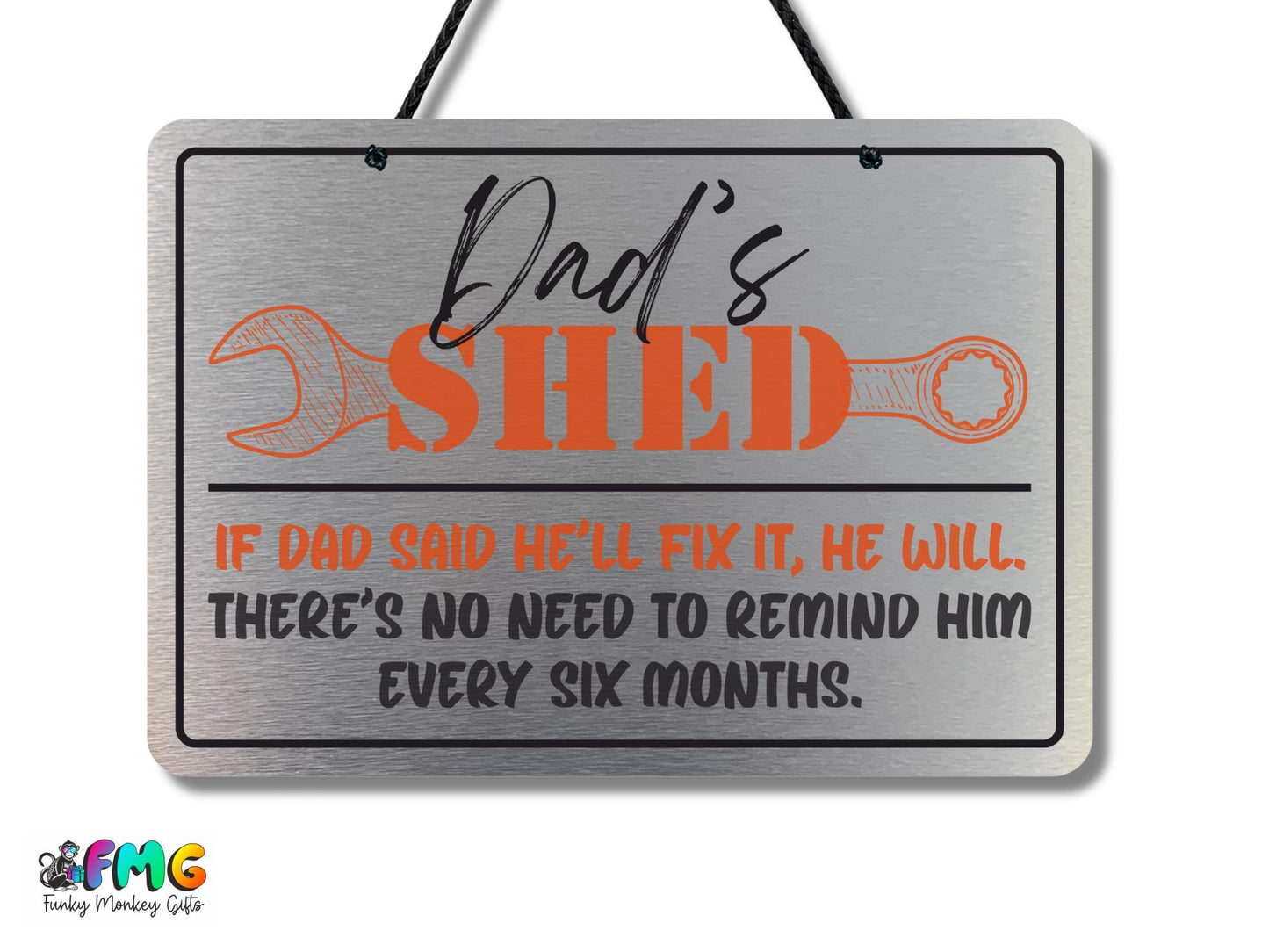 Dad's Shed | Hanging Metal Sign