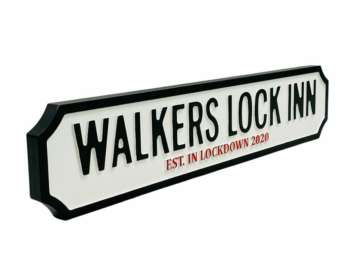 Personalised Double Line Vintage-Style Street Sign