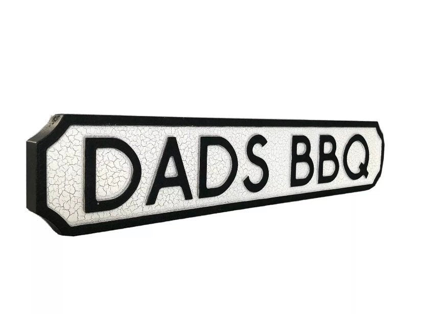 Dad's BBQ | Vintage-Style Street Sign