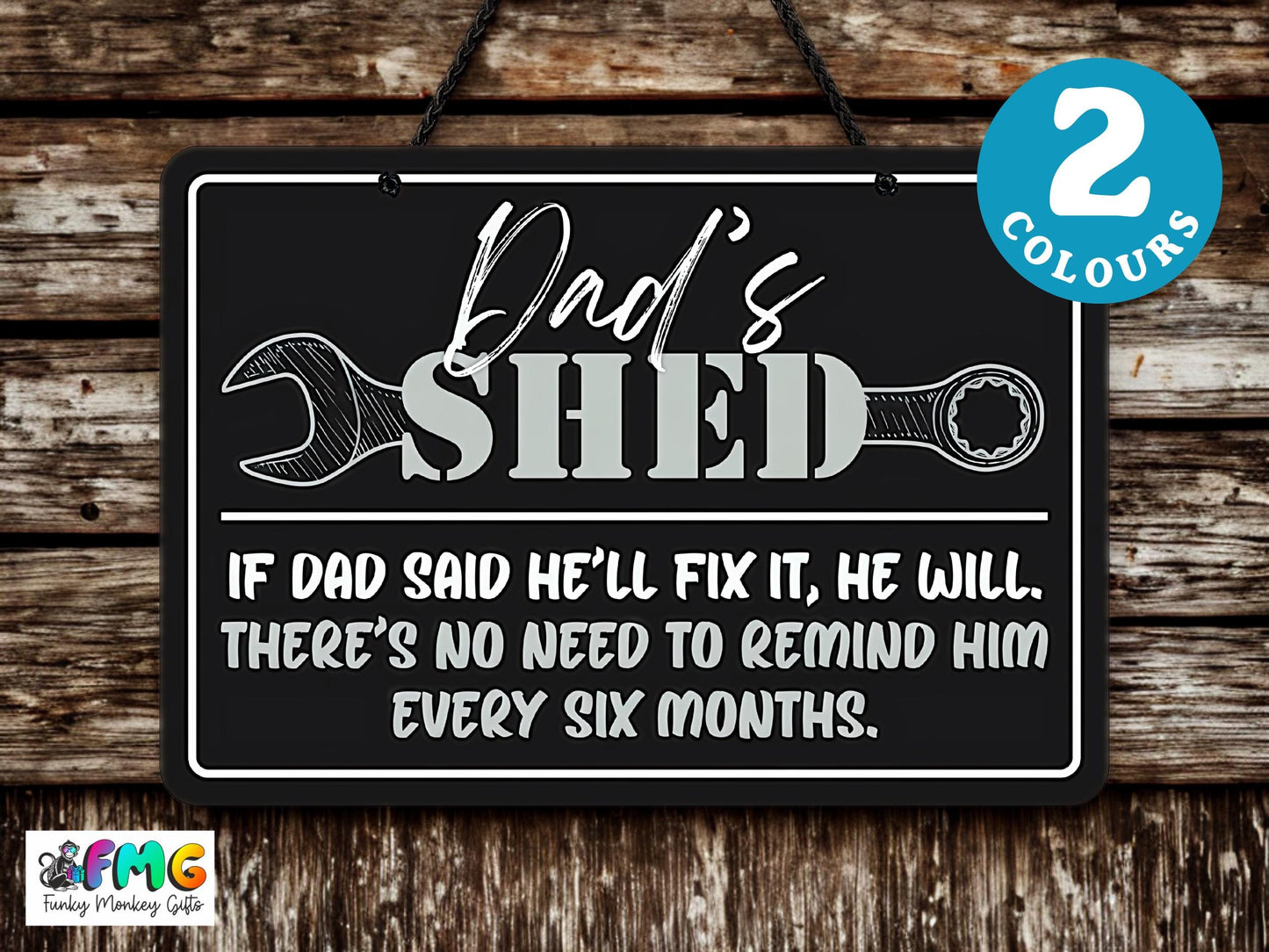 Dad's Shed | Hanging Metal Sign
