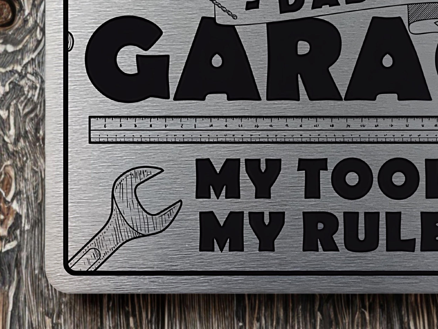 Dad's Garage | Metal Sign (Available in 2 colours)