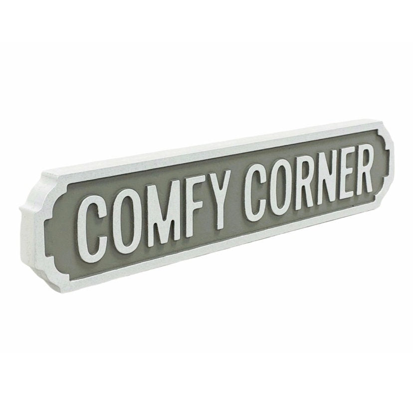 Comfy Corner | Vintage-Style Street Sign