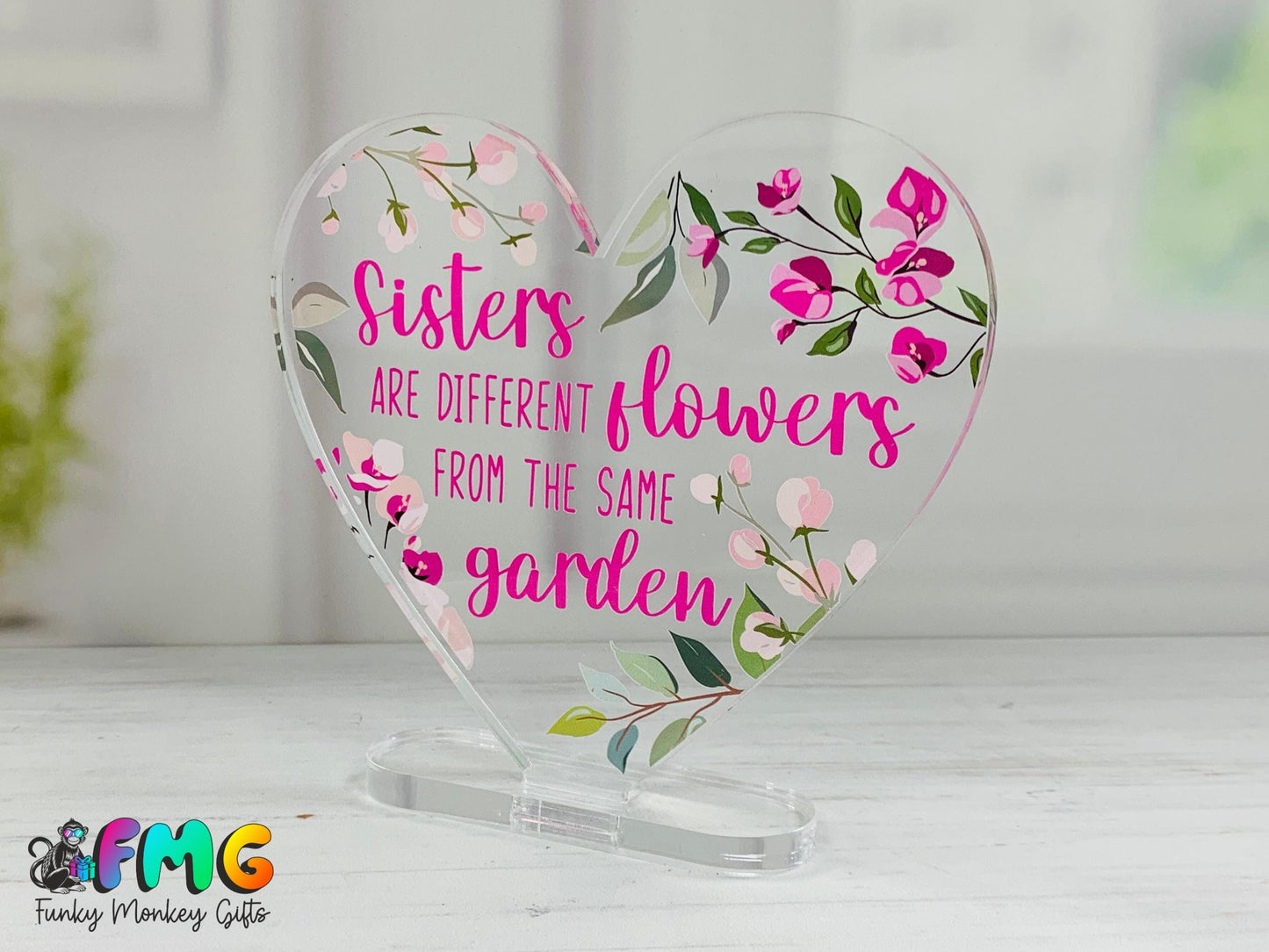 Sister Quote | Acrylic Heart Plaque
