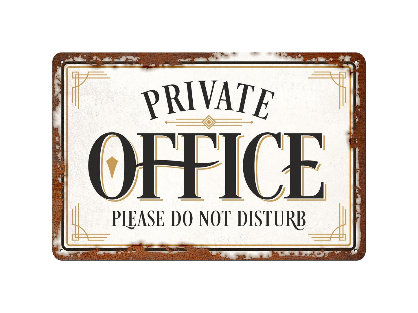 Private Office | Rustic Effect Metal Sign