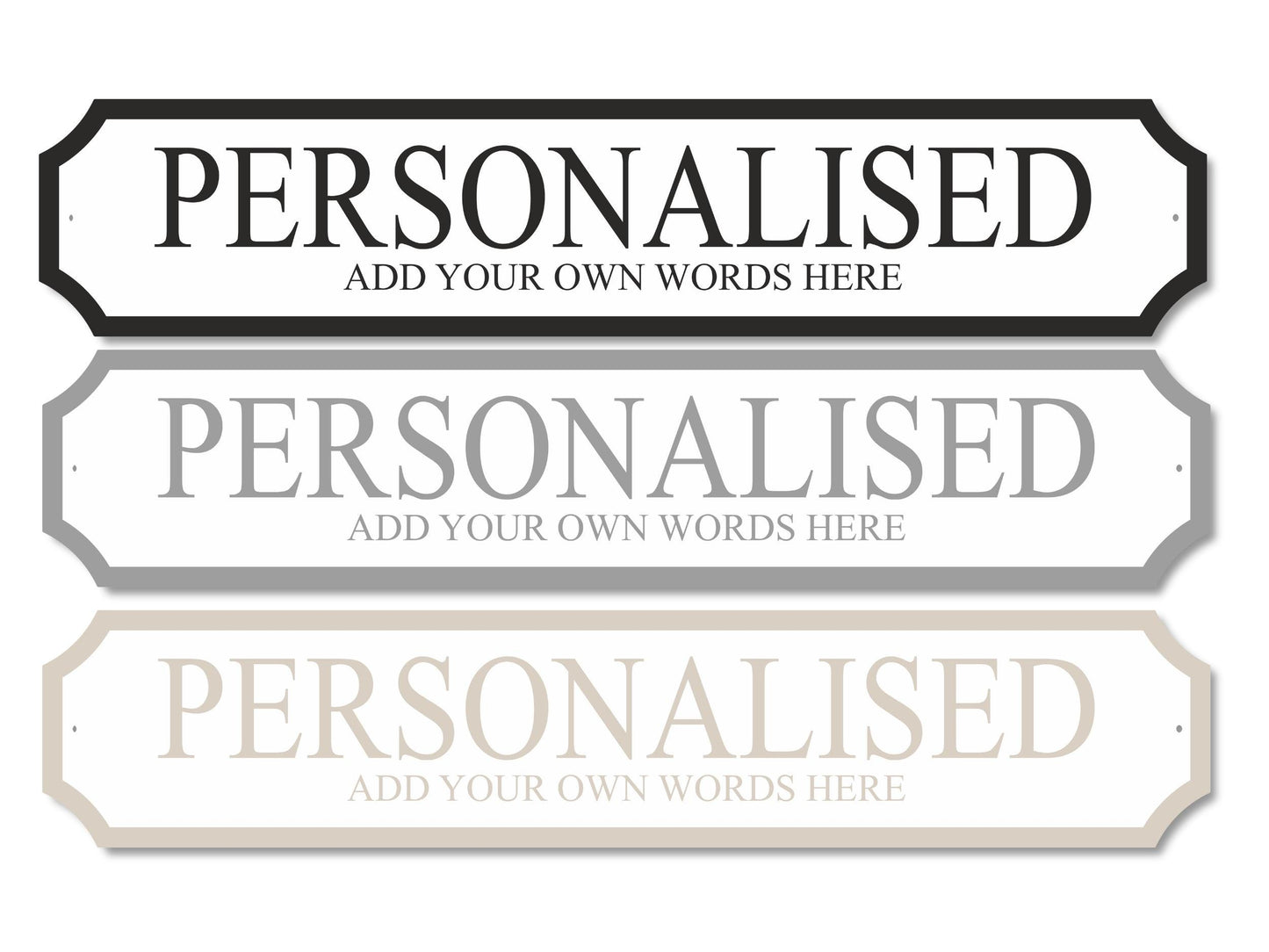 Bespoke 2 Lines | Acrylic Street Sign