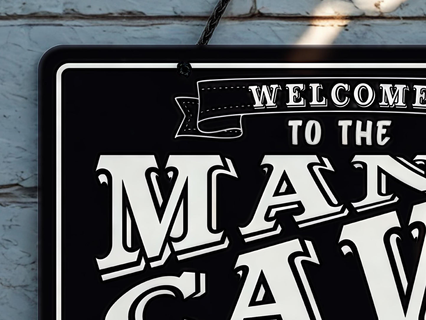 Man Cave | Metal Sign (Available in 2 colours)