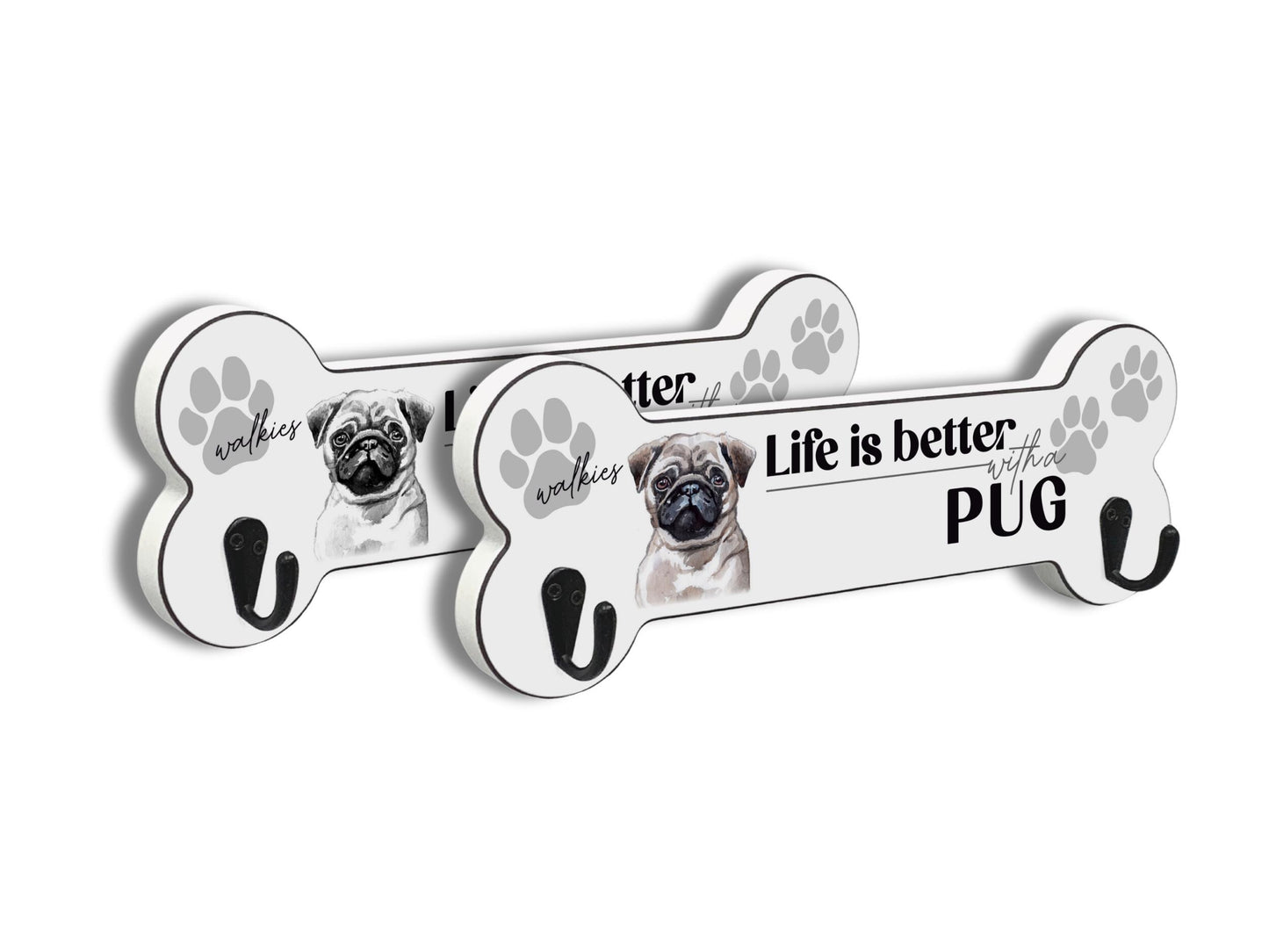 Dog Breed Illustration | Bone-Shaped Lead Hanger