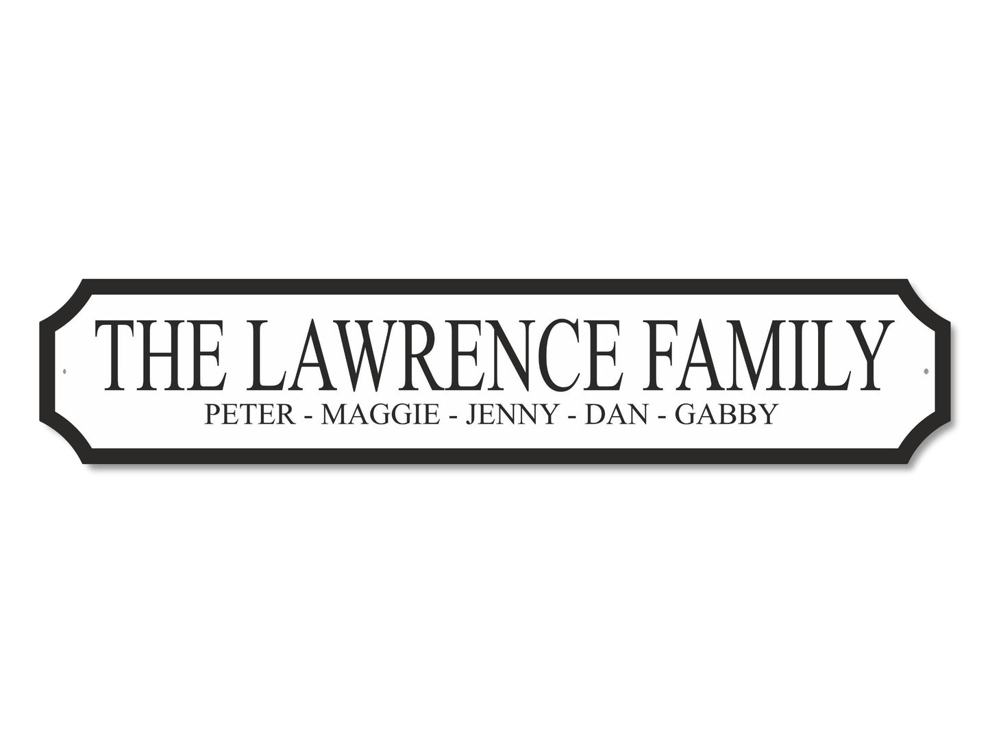 Personalised Family Names | Acrylic Street Sign
