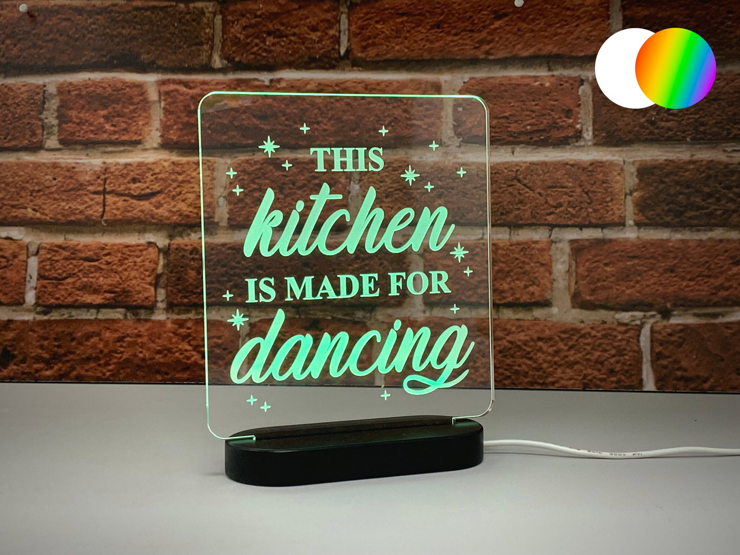 This Kitchen Is Made For Dancing | LED Light Up Sign