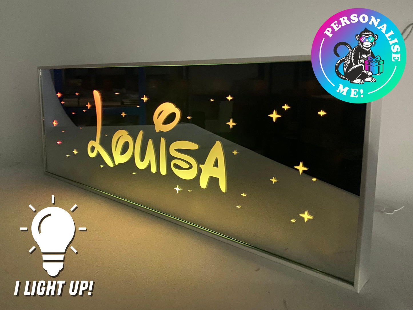 Personalised Disney Name | LED Light Up Mirror