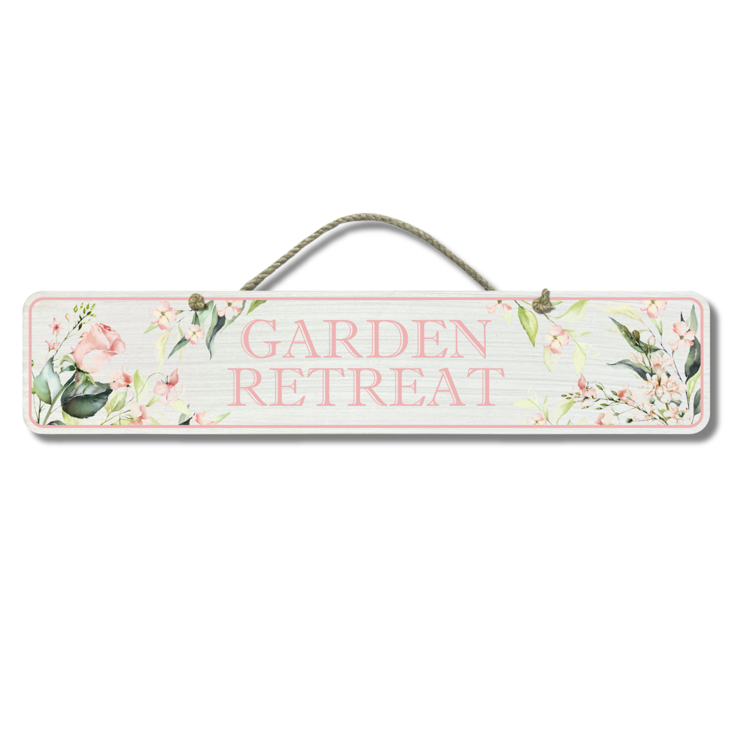 Garden Retreat - Wooden Outdoor Garden Sign