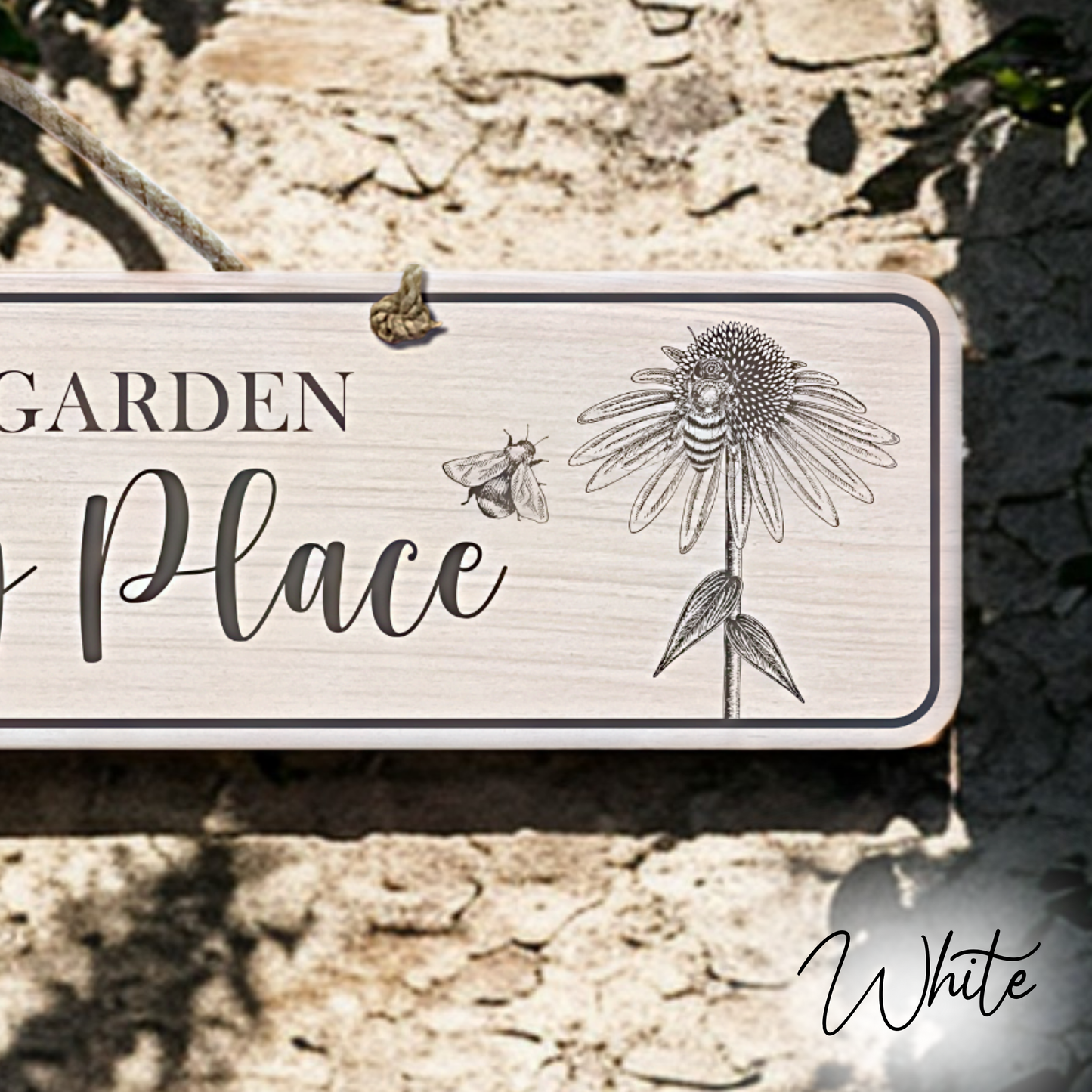 Personalised Outdoor Sign 'Our Happy Place'