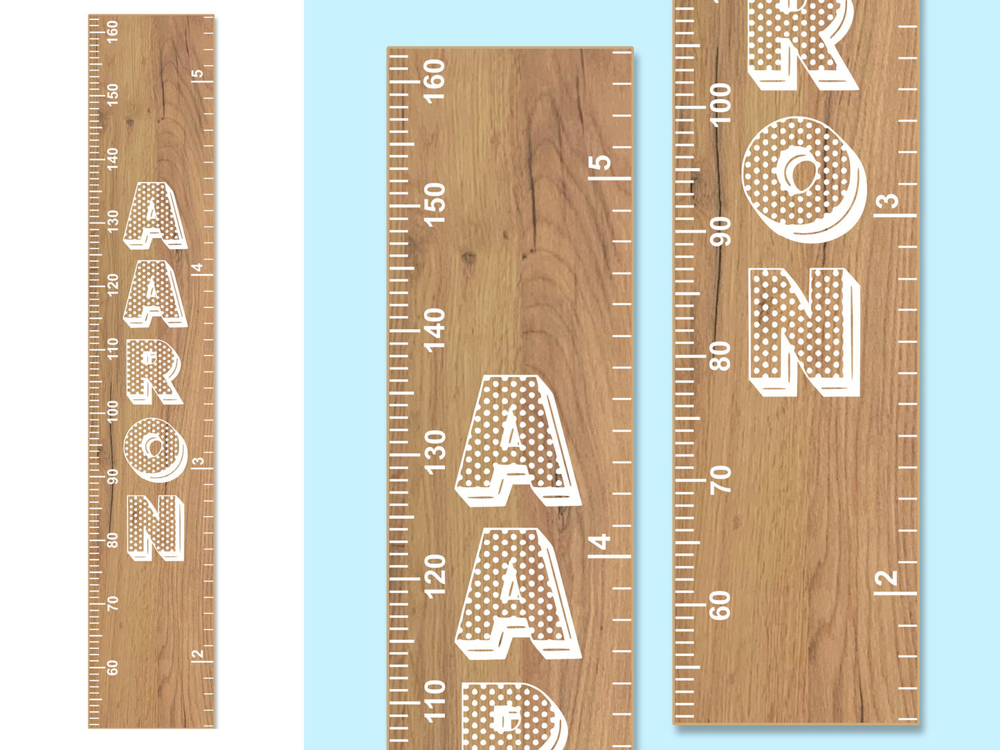 Personalised Pop Art Name | Natural Height Ruler