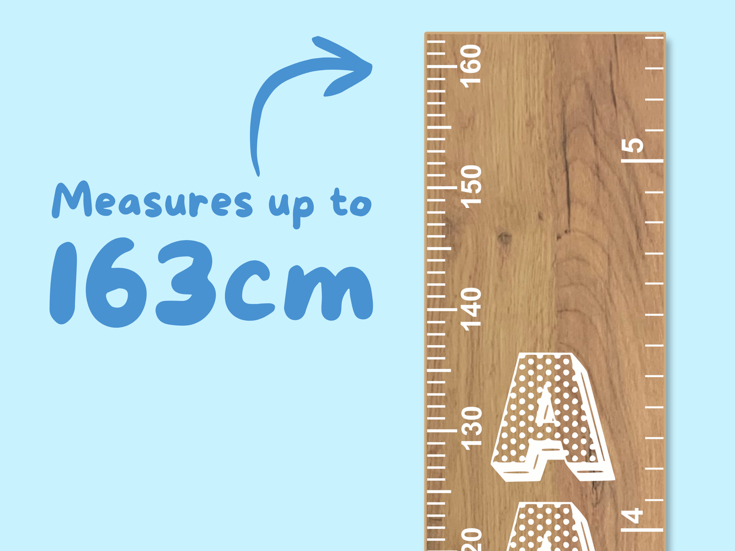 Personalised Pop Art Name | Natural Height Ruler