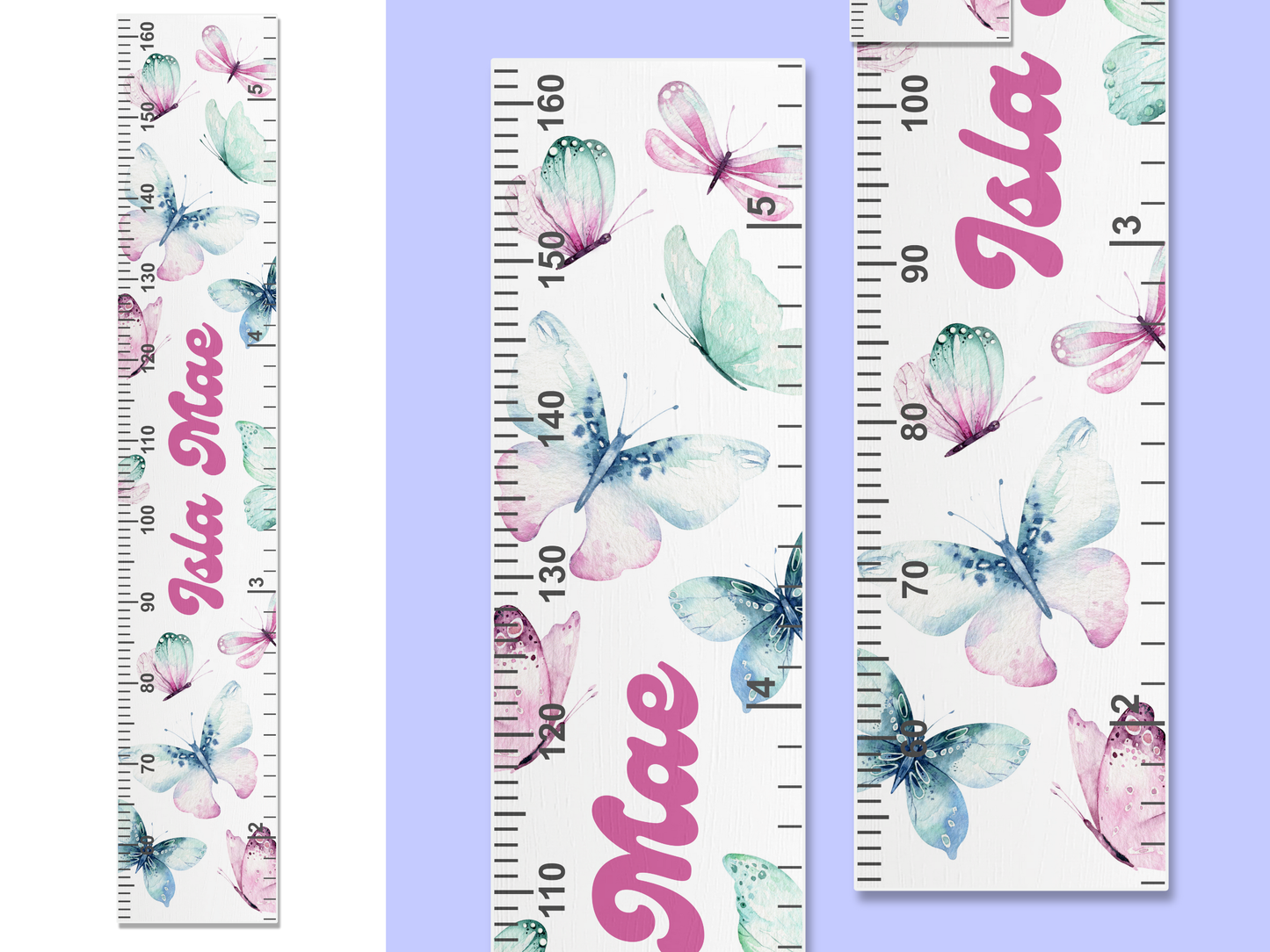 Personalised Name | Butterfly Height Ruler