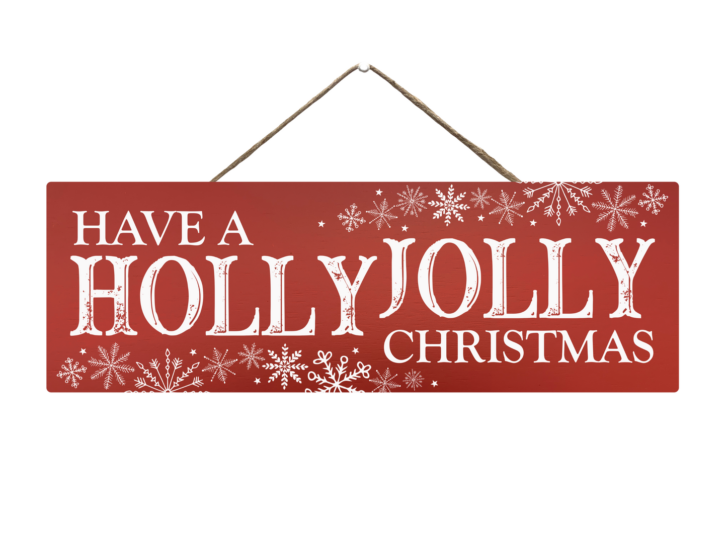 Holly Jolly Christmas | Hanging Christmas Sign