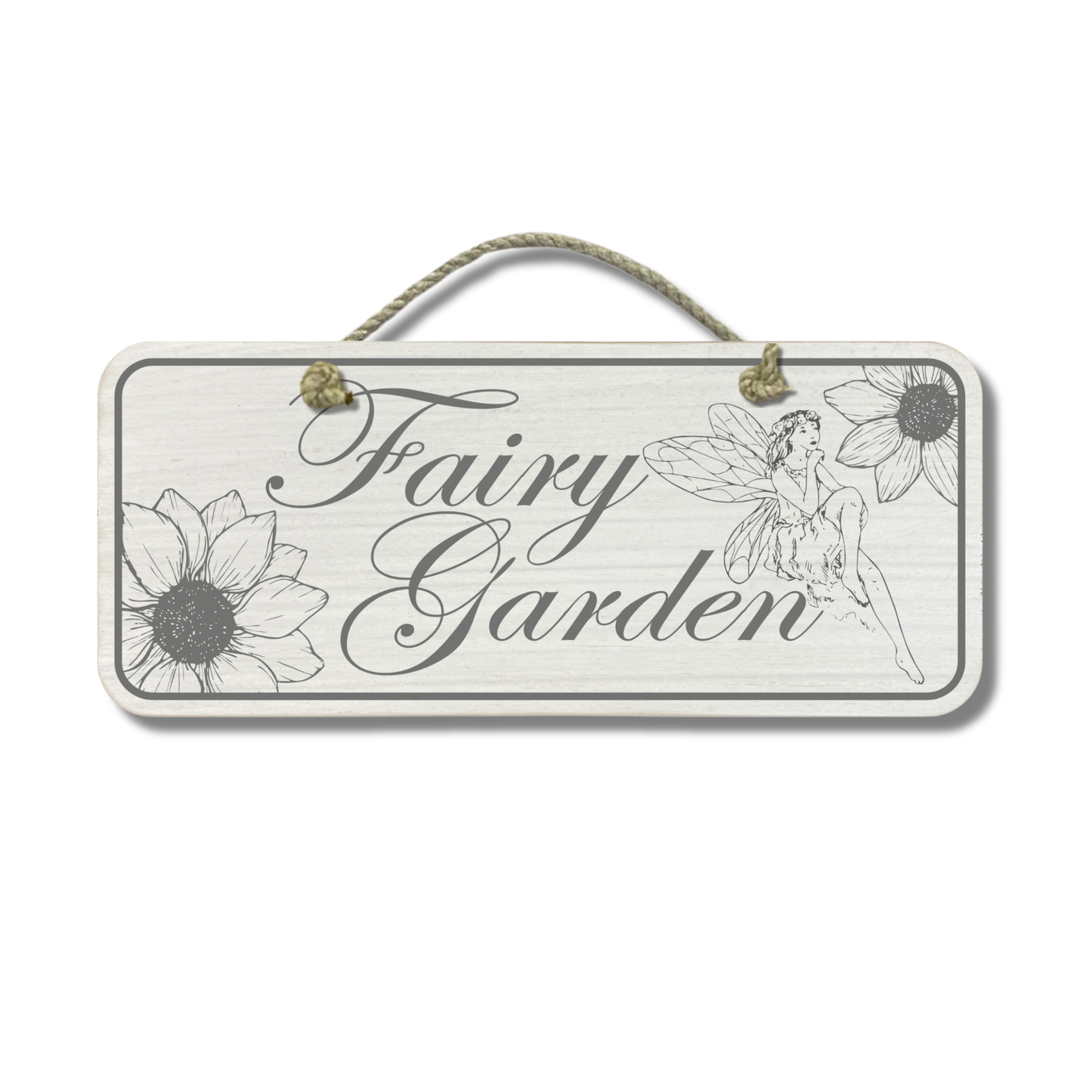 Fairy Garden - Wooden Outdoor Garden Sign