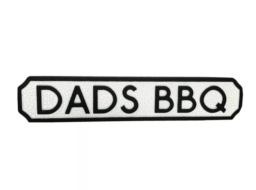 Dad's BBQ | Vintage-Style Street Sign
