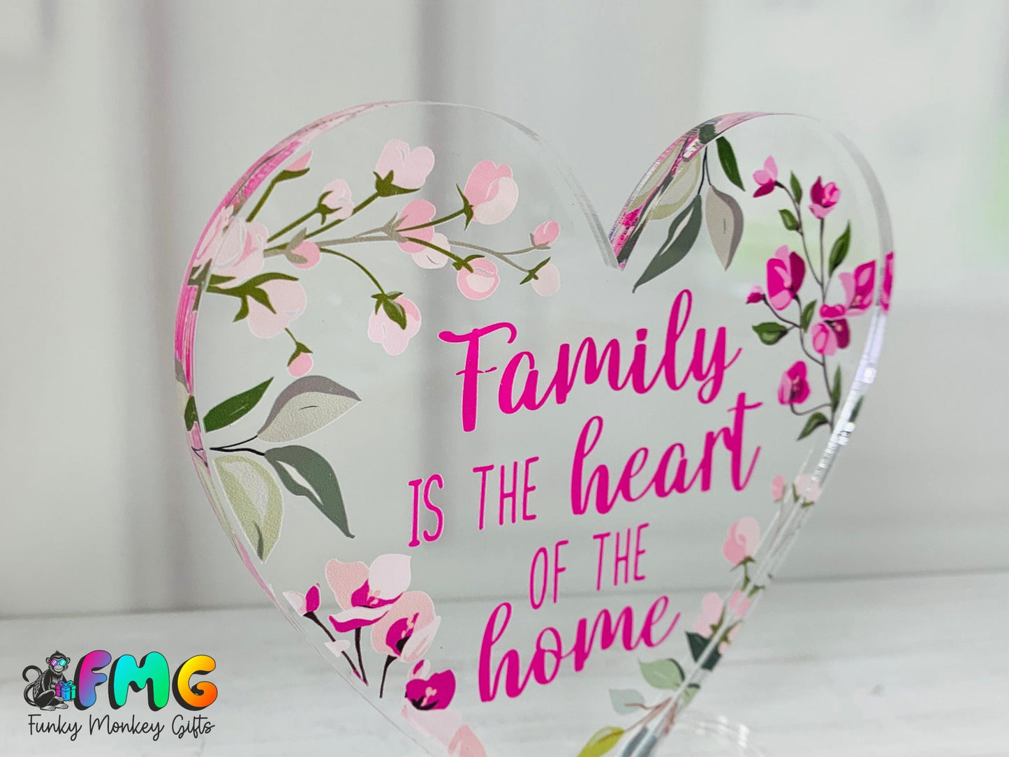 Family Quote | Acrylic Heart Plaque