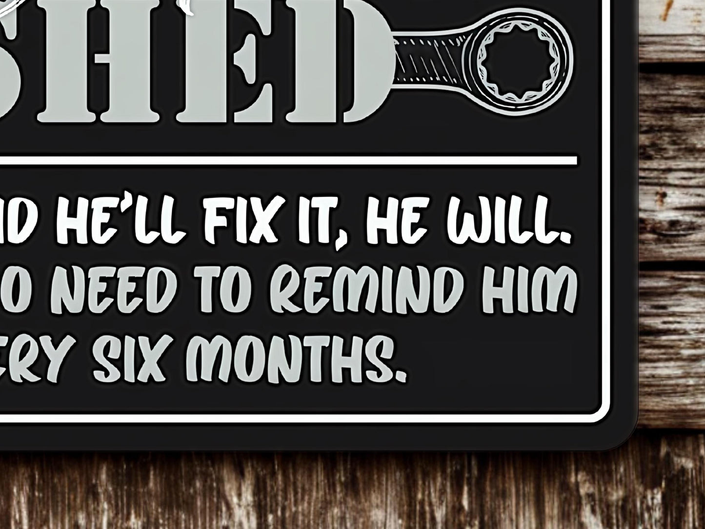 Dad's Shed | Hanging Metal Sign
