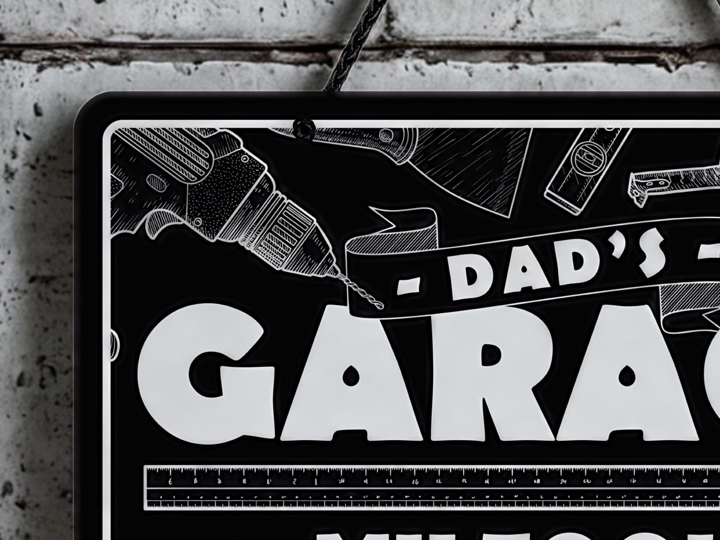 Dad's Garage | Metal Sign (Available in 2 colours)