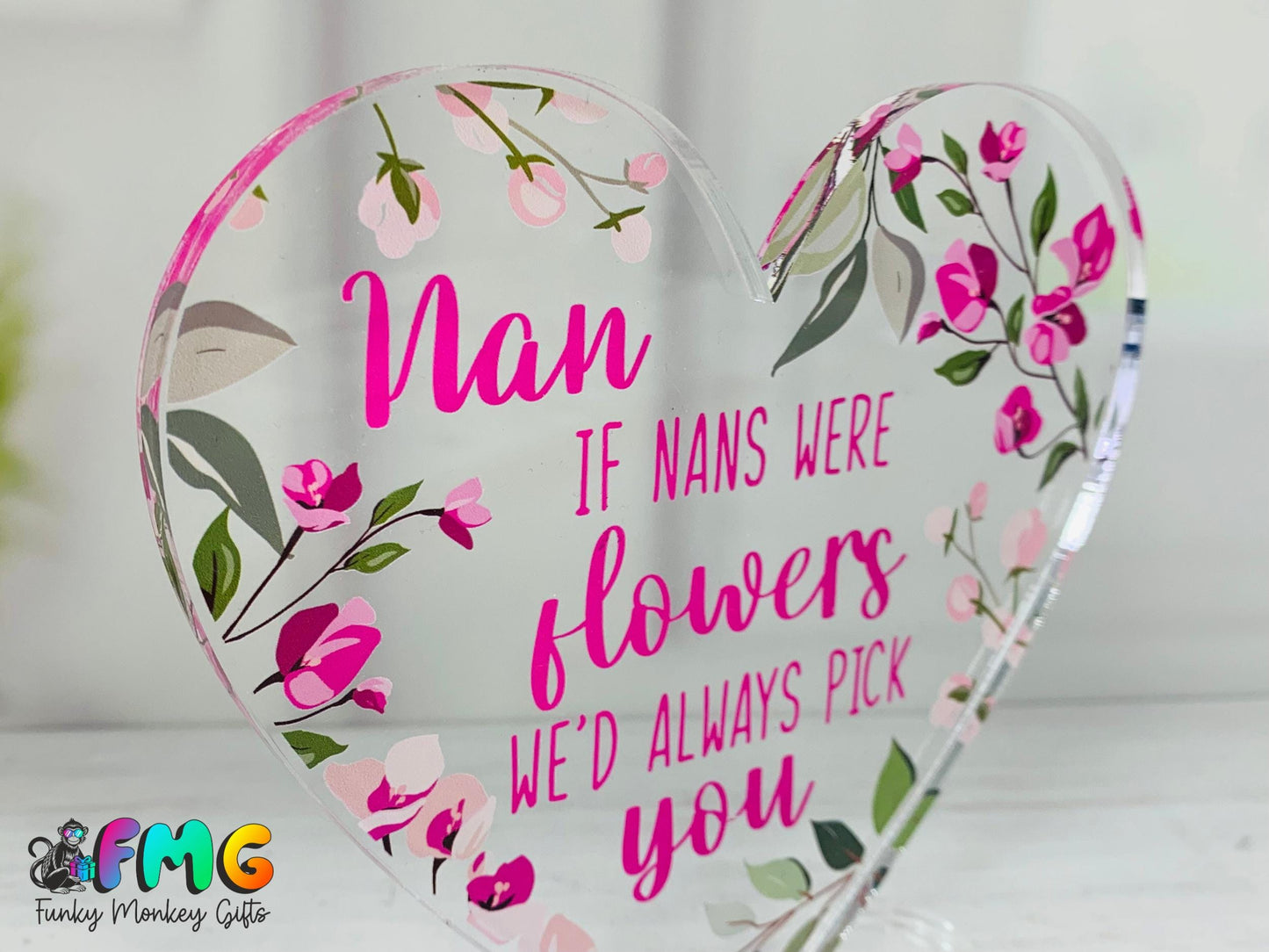 Nan Quote | Acrylic Heart Plaque
