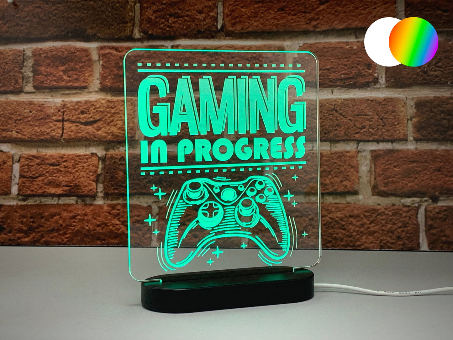 Gaming In Progress | LED Light Up Sign