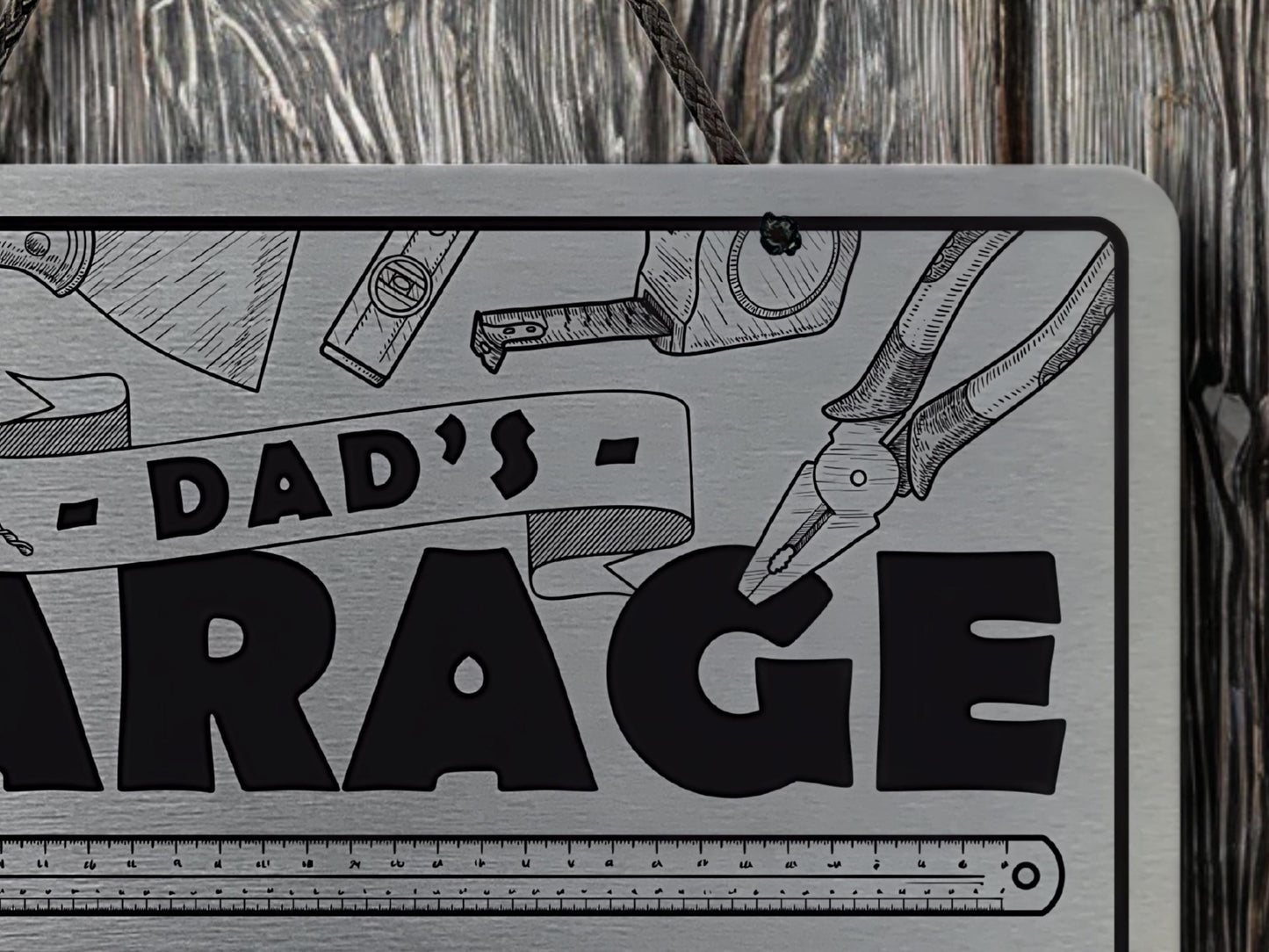 Dad's Garage | Metal Sign (Available in 2 colours)