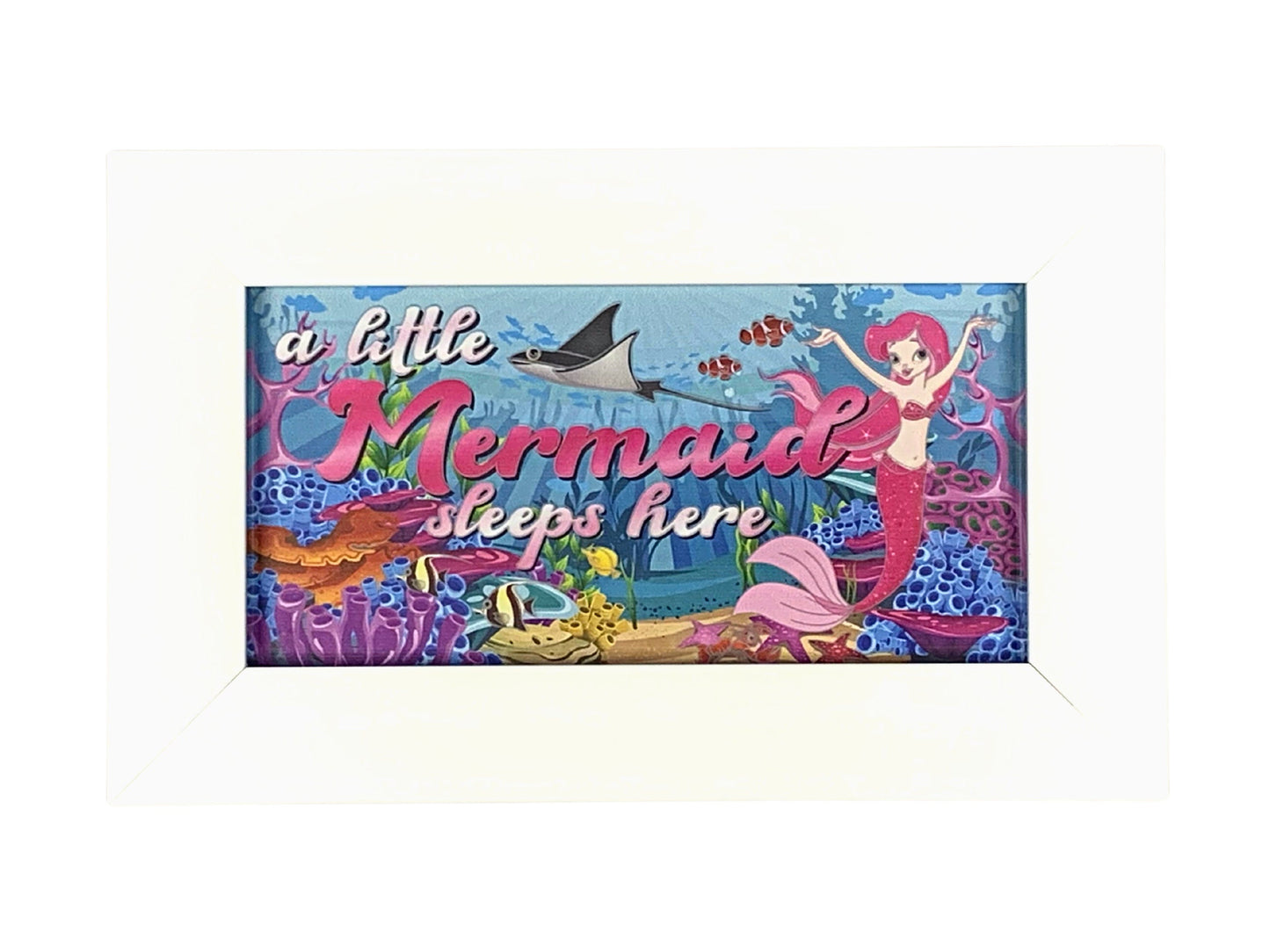 A Little Mermaid Sleeps Here | LED Frame Night Light