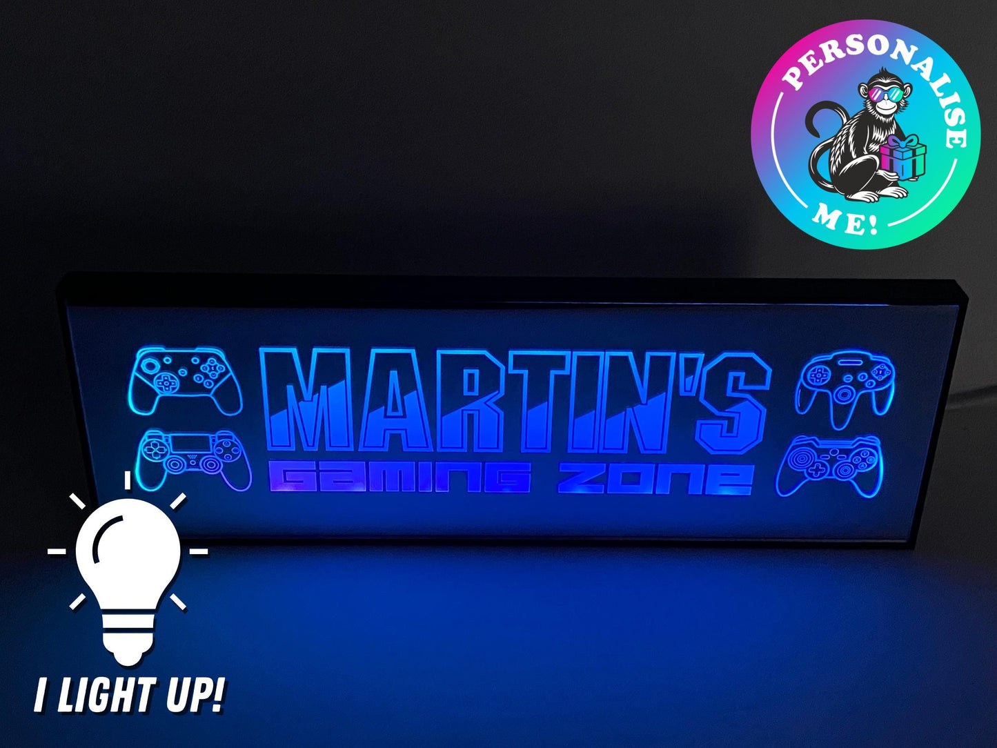 Personalised Gaming Zone | LED Light Up Mirror