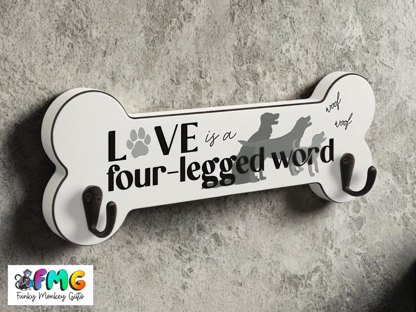 Dog Quotes | Bone-Shaped Lead Hanger