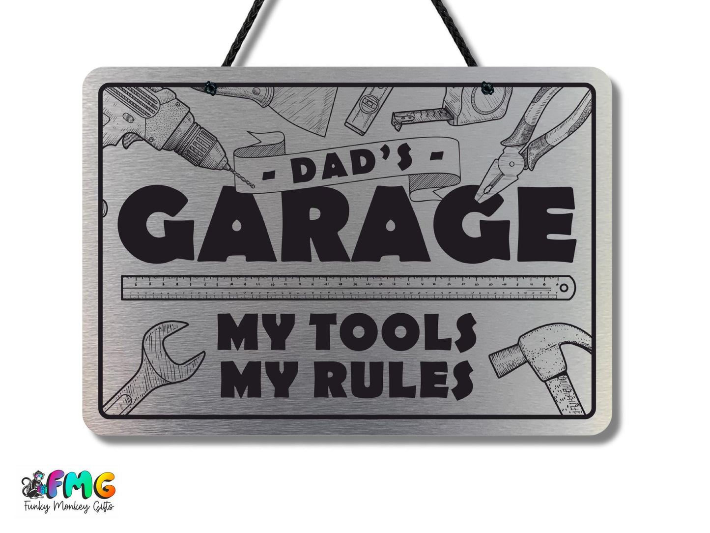 Dad's Garage | Metal Sign (Available in 2 colours)
