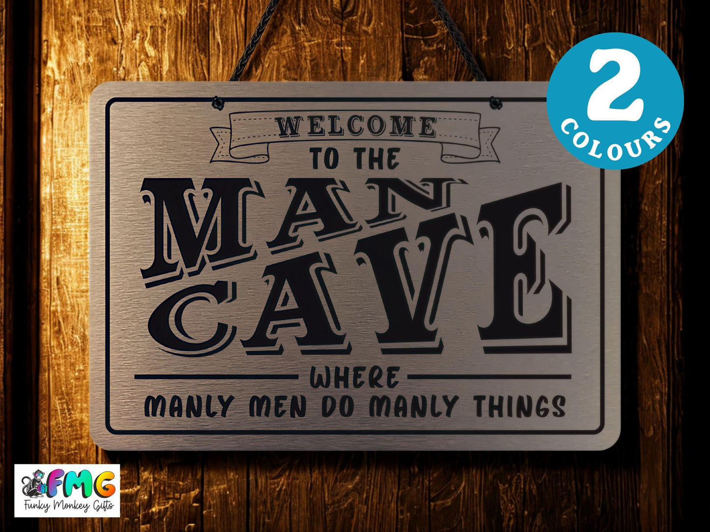 Man Cave | Metal Sign (Available in 2 colours)
