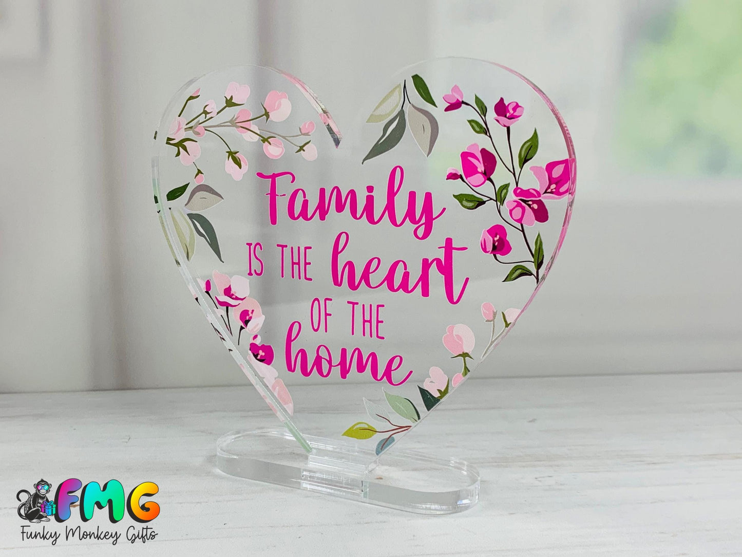 Family Quote | Acrylic Heart Plaque