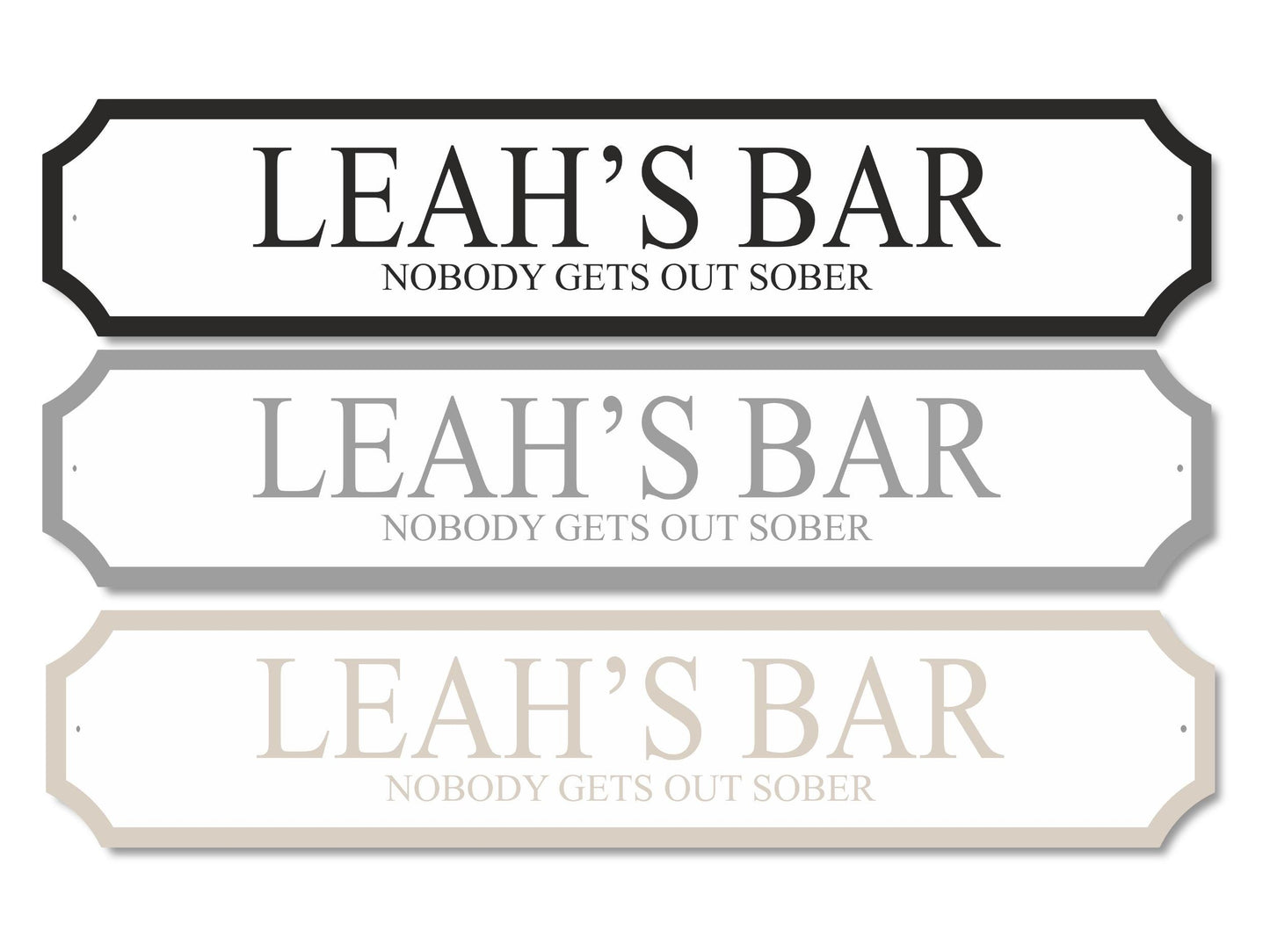 Personalised Bar | Acrylic Street Sign
