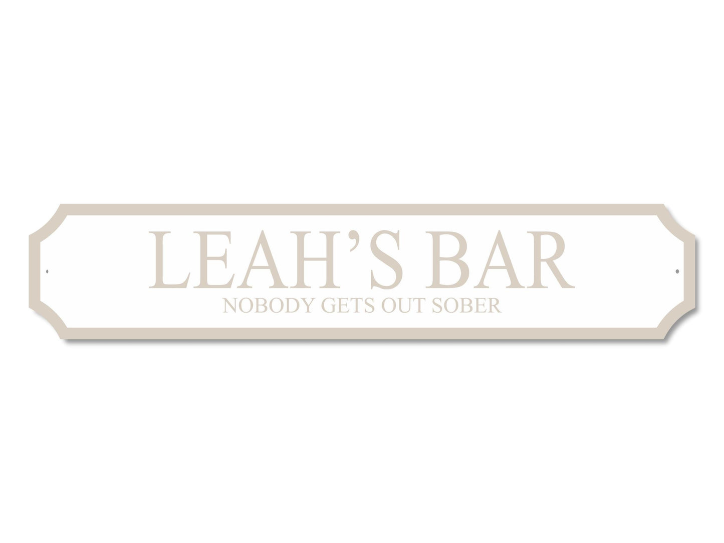 Personalised Bar | Acrylic Street Sign