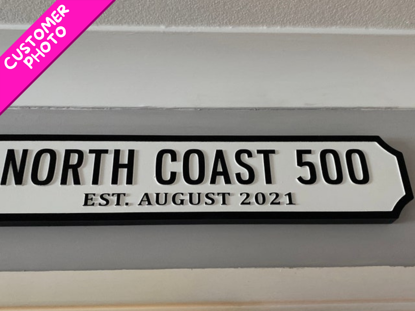 Personalised Double Line Vintage-Style Street Sign