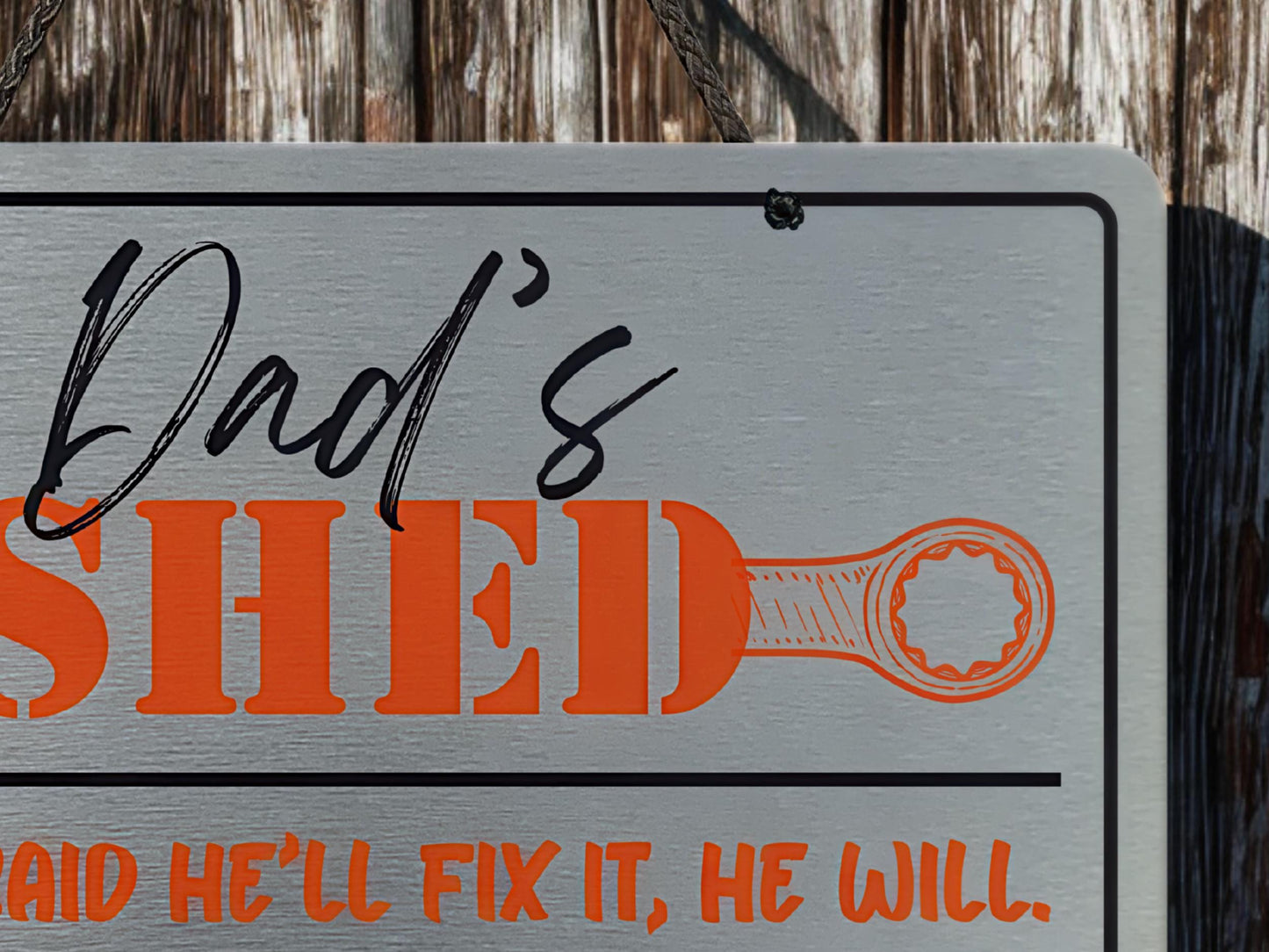 Dad's Shed | Hanging Metal Sign