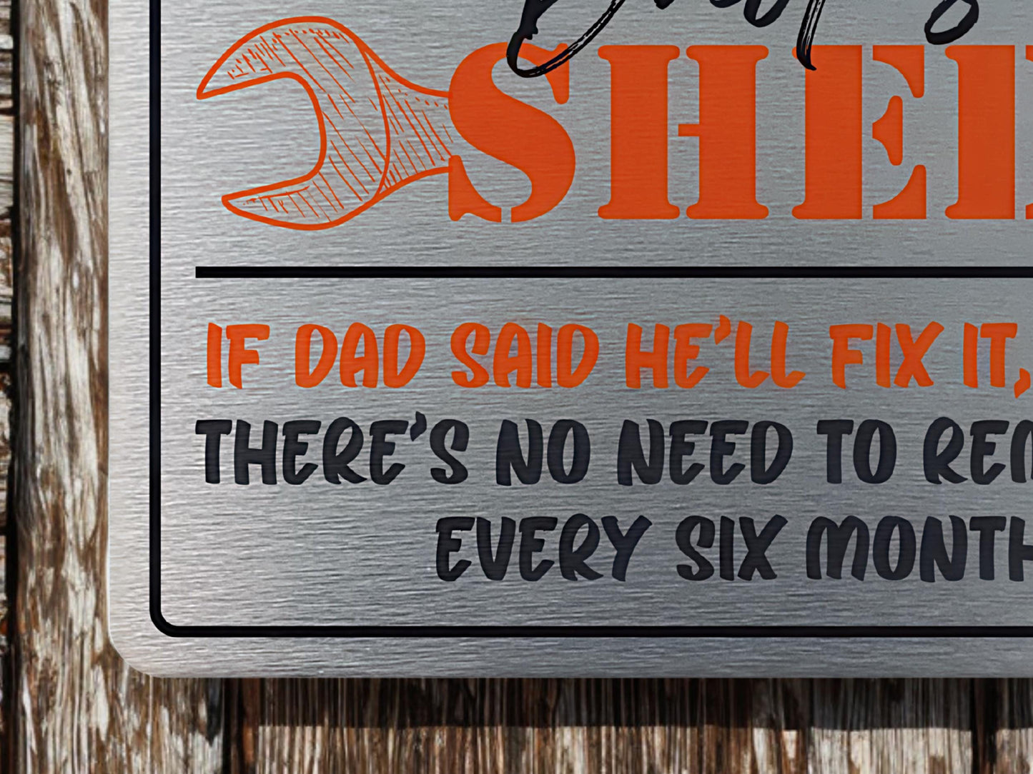 Dad's Shed | Hanging Metal Sign