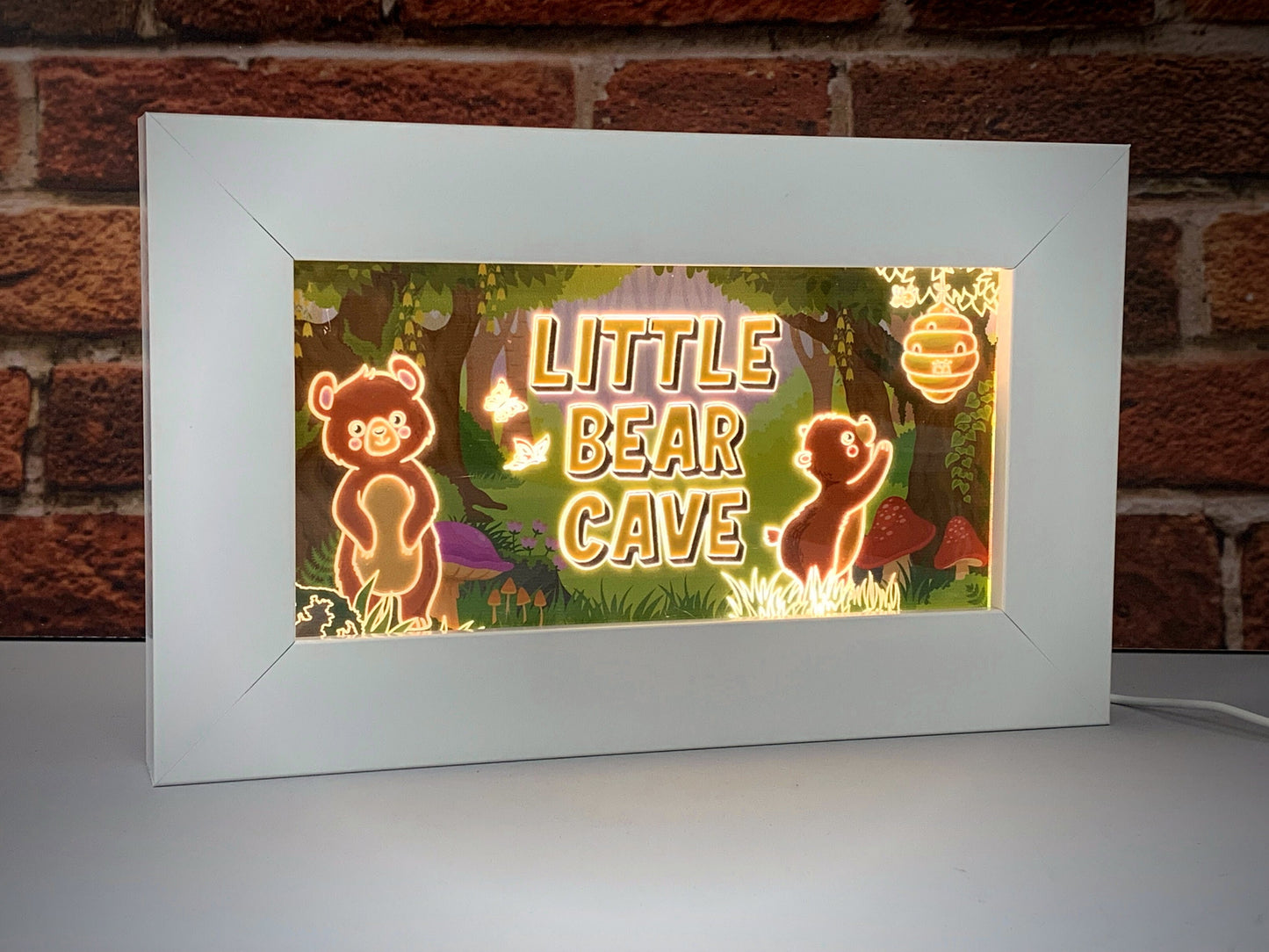 Little Bear Cave | LED Frame Night Light