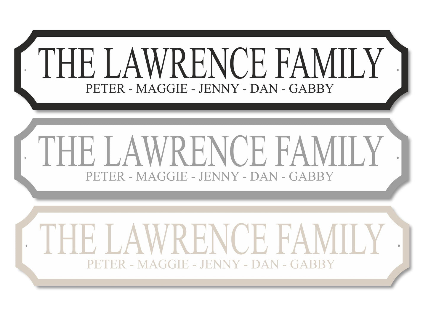 Personalised Family Names | Acrylic Street Sign