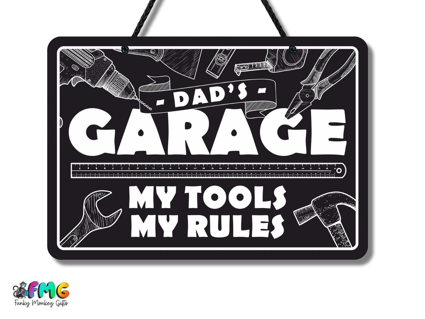 Dad's Garage | Metal Sign (Available in 2 colours)