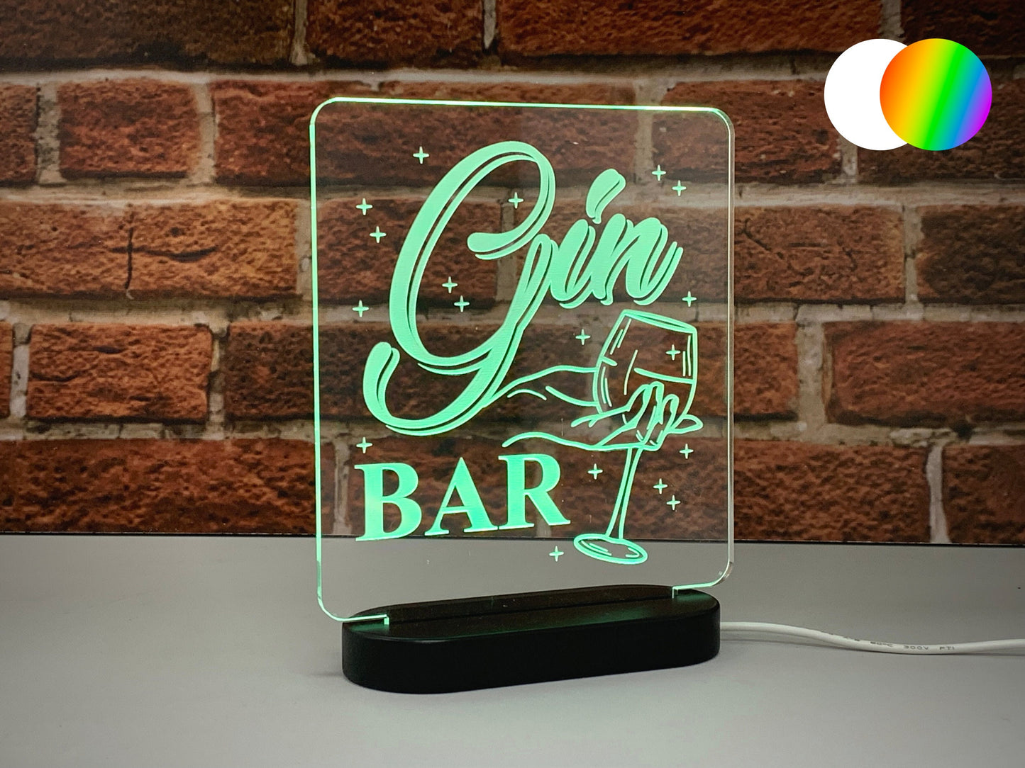 Gin Bar | LED Light Up Sign