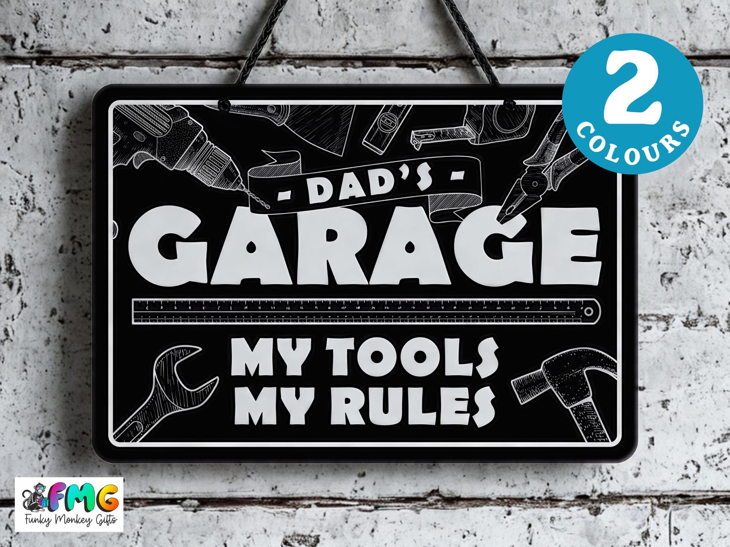 Dad's Garage | Metal Sign (Available in 2 colours)
