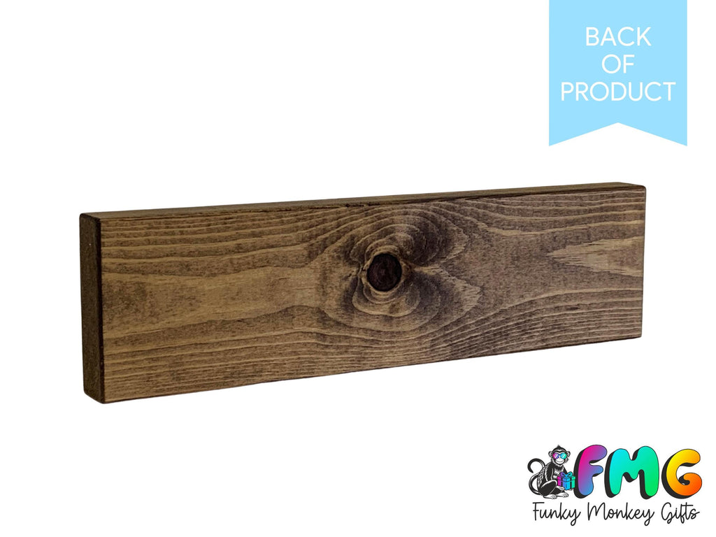 Big Boss Man | Rustic Block Shelf Sitter