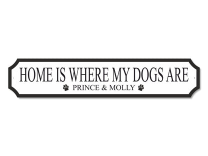 Personalised Dog Names | Acrylic Street Sign