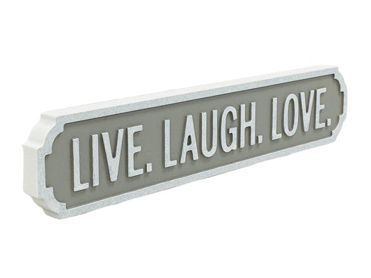 Live, Laugh, Love | Vintage-Style Street Sign