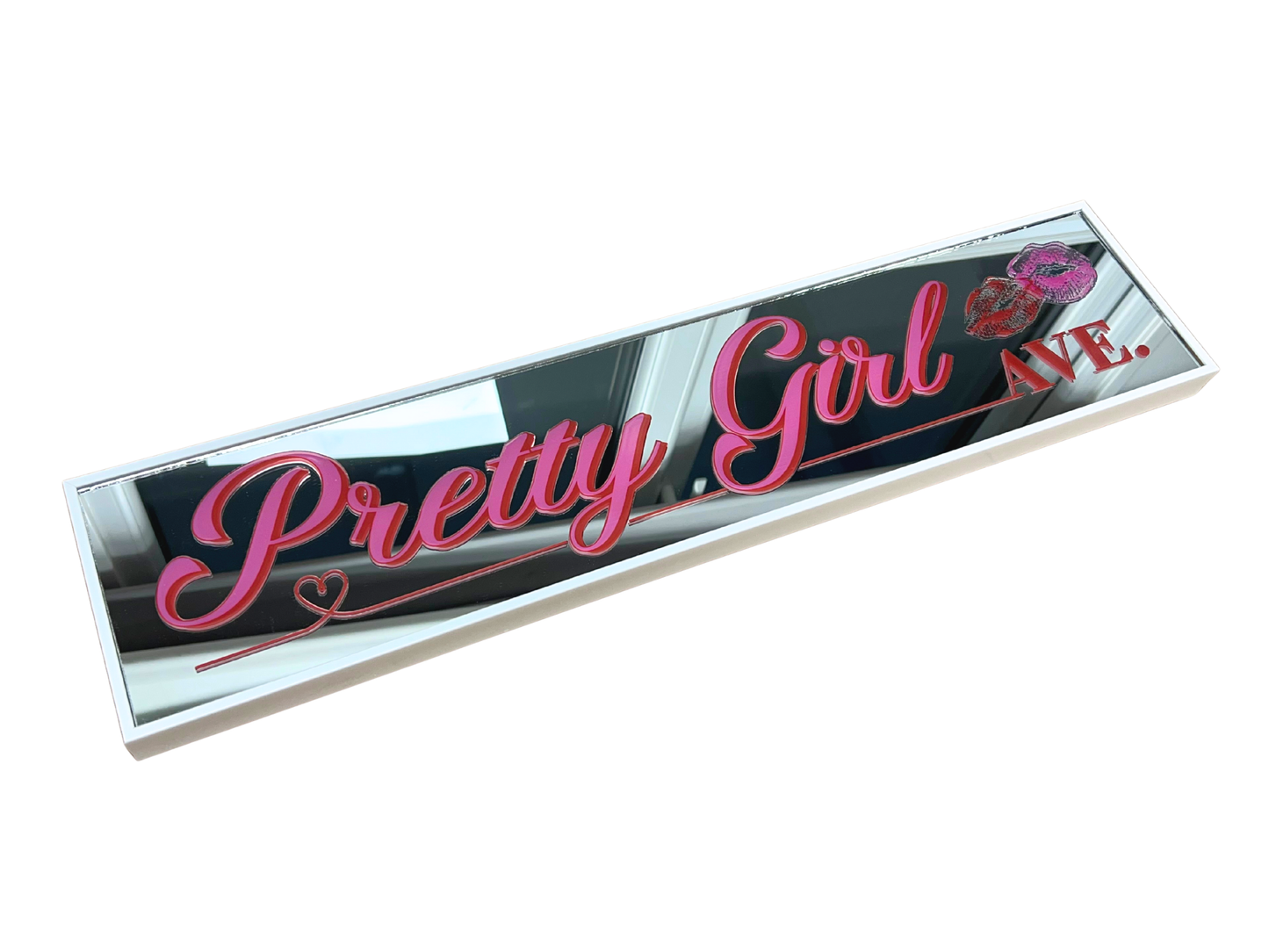 Pretty Girl Avenue - Mirror Sign