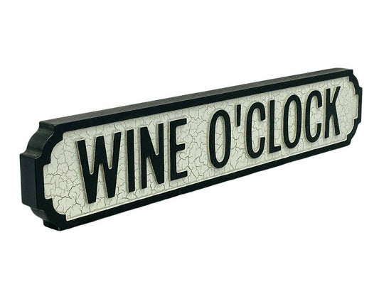 Wine O'Clock | Vintage-Style Street Sign
